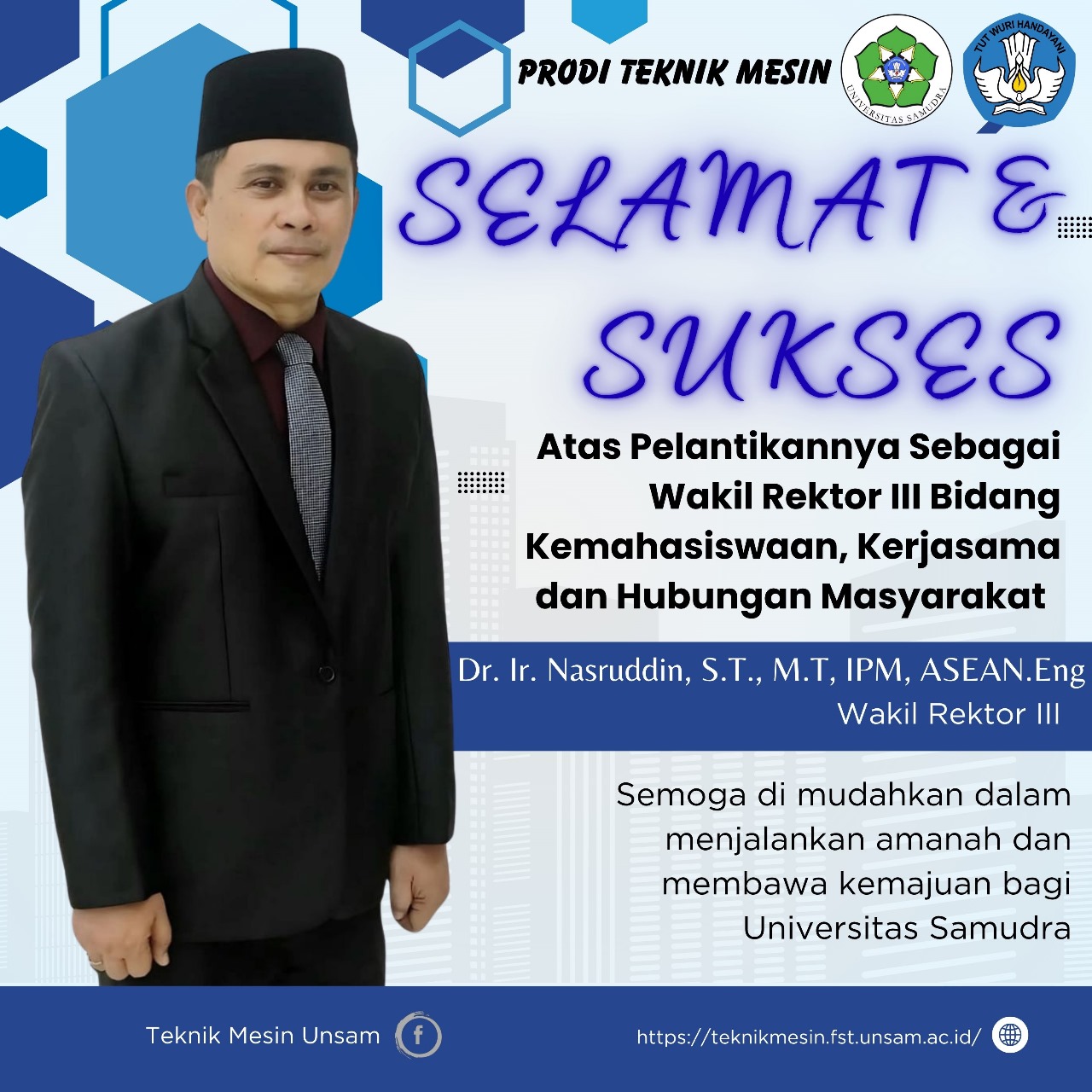 Selamat Sukses Atas Pelantikan